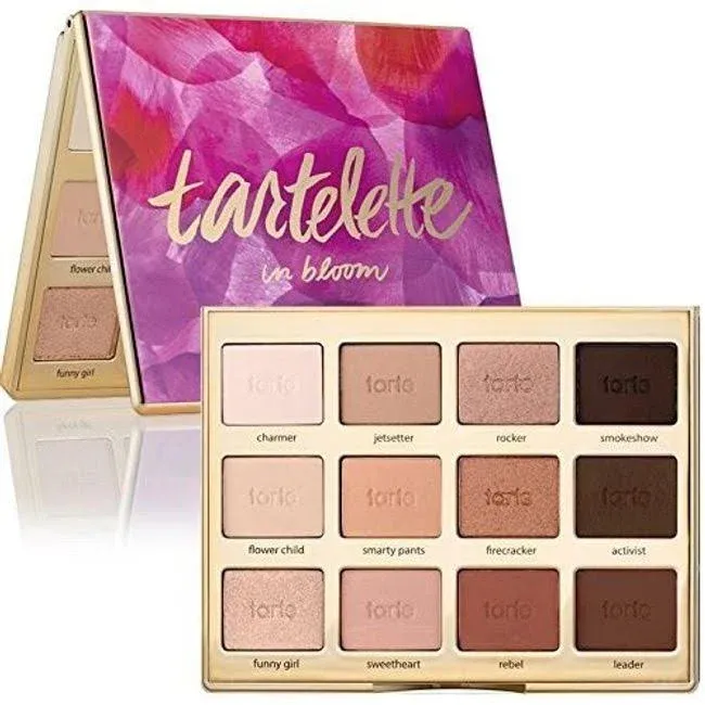 Tartelette in Bloom Clay Palette 12 Colors Eye Shadow By Tarte High Performance Naturals