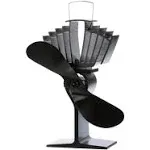 Caframo 812AMXBX Ecofan Airmax - Heat Powered Stove Fan Black