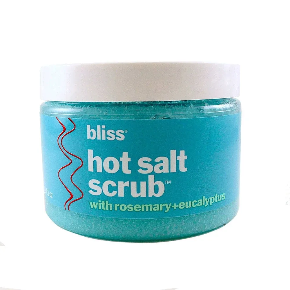 Bliss Hot Salt Scrub, Self-Heating Body Polish | Warming Scrub to Exfoliate, Heal, and Smooth Skin | Straight-from-the Spa | Paraben Free, Cruelty Free | 10.6 oz