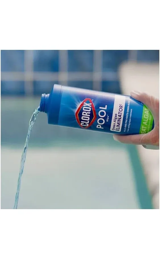 Clorox Pool & Spa 32 oz Green Algae Eliminator, 1 Quart