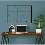 Wallpops WPE2801 Black on Clear Monthly Calendar