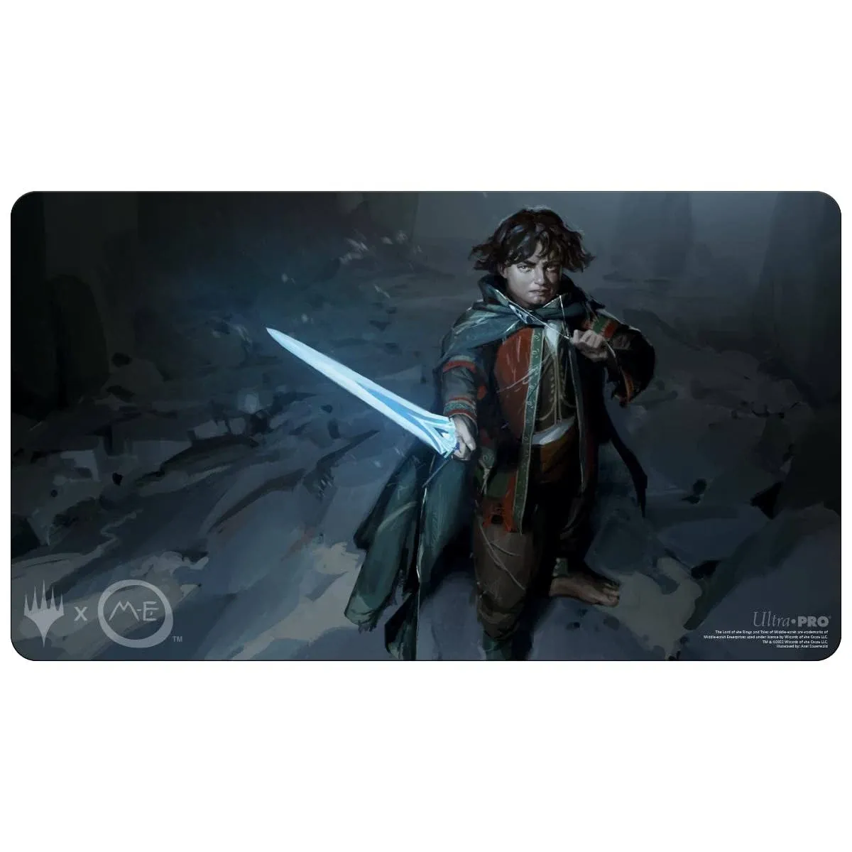 Ultra PRO - The Lord of The Rings: Tales of Middle-Earth Playmat Featuring: Frodo for Magic: The Gathering Protect Cards During Gameplay, Use as Mousepad, & Desk Mat