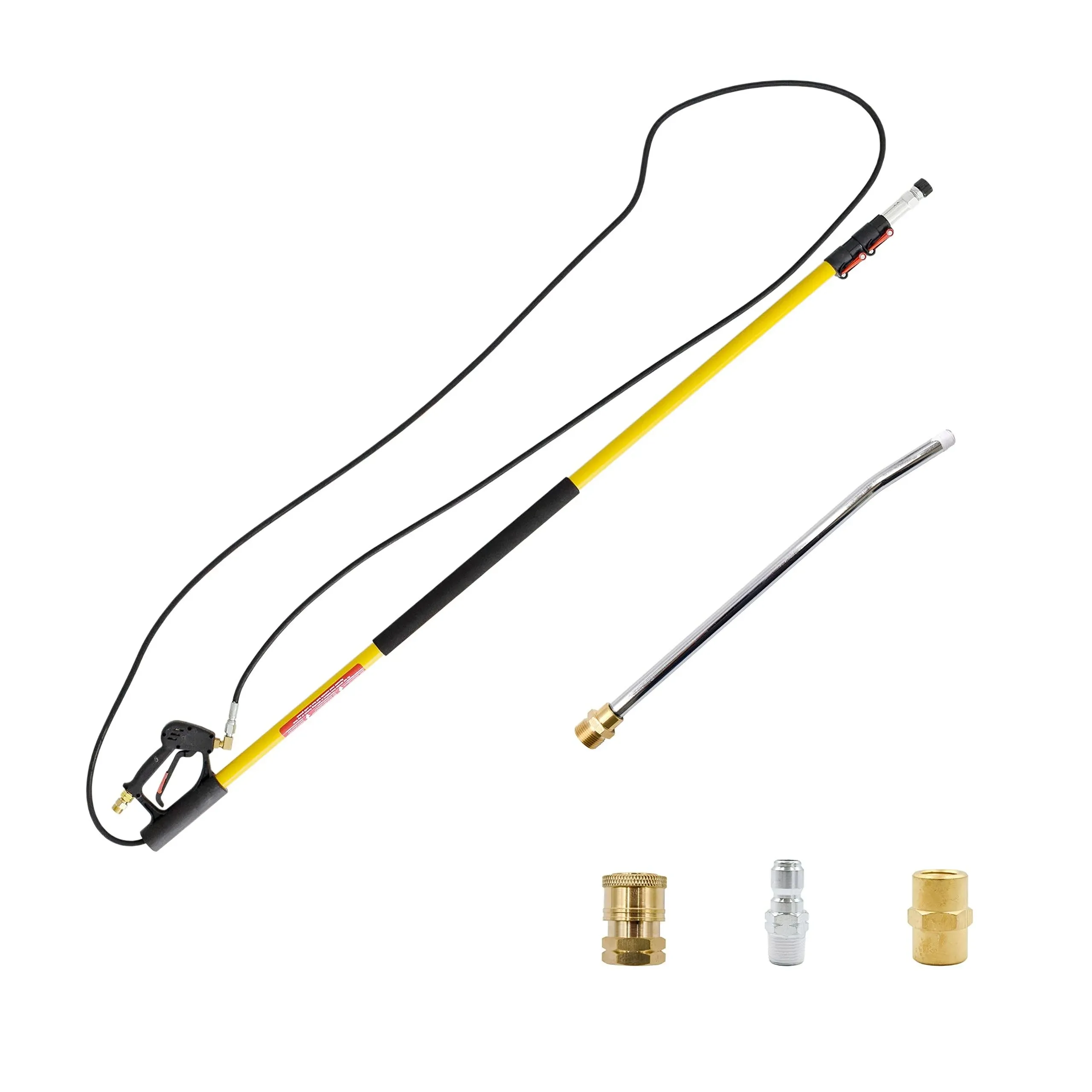 Annovi Reverberi, ARTEL-18 Telescoping Lance & Connection Accessories. 4000 Max PSI, 7 Max GPM, 18 Foot Extension, Metal Lance, Fiberglass Base, M22 Connection, Quick Connect Attachments, 11 lbs