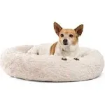 Best Friends by Sheri Calming Donut Shag Dog Bed