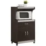 Hodedah Microwave Cart - Beech