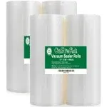 4Pack (Total 200Feet) 11X50 Rolls Vacuum Sealer Bags Rolls with BPA Free,Heavy D