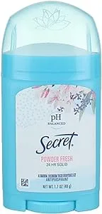 Secret Anti-Perspirant Deodorant Solid Powder Fresh 1.70 oz (Pack of 4)