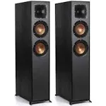 Klipsch R-625FA Dolby Atmos Floorstanding Speakers - Pair (Black)