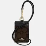 Coach Signature PVC Lanyard ID Badge Card Holder