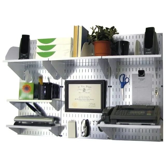 Wall Control Office Wall Mount Desk Storage & Organization Kit 10-OFC-300 