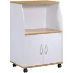 Hodedah Microwave Cart - Beech