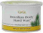 Gigi Tin Brazilian Body Hard Wax 14 Ounce (Pack of 2)