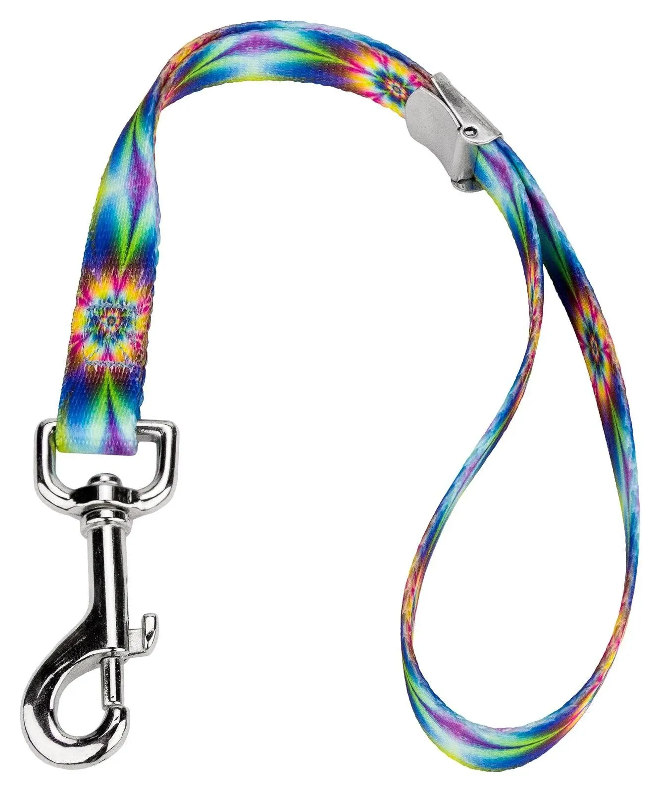 Country Brook Petz\xad® 5/8 Inch Tie Dye Flowers Spring Loaded Grooming Loop