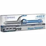 BaBylissPRO Nano Titanium Spring Curling Iron, 1.25"