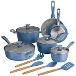 Tramontina 14 Piece Ceramic Cookware Set (Blue)