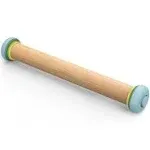 Joseph Joseph Duo Rolling Pin with adjustable pastry thickness, Baking and dough rollers, Beech Wood, Multicolour