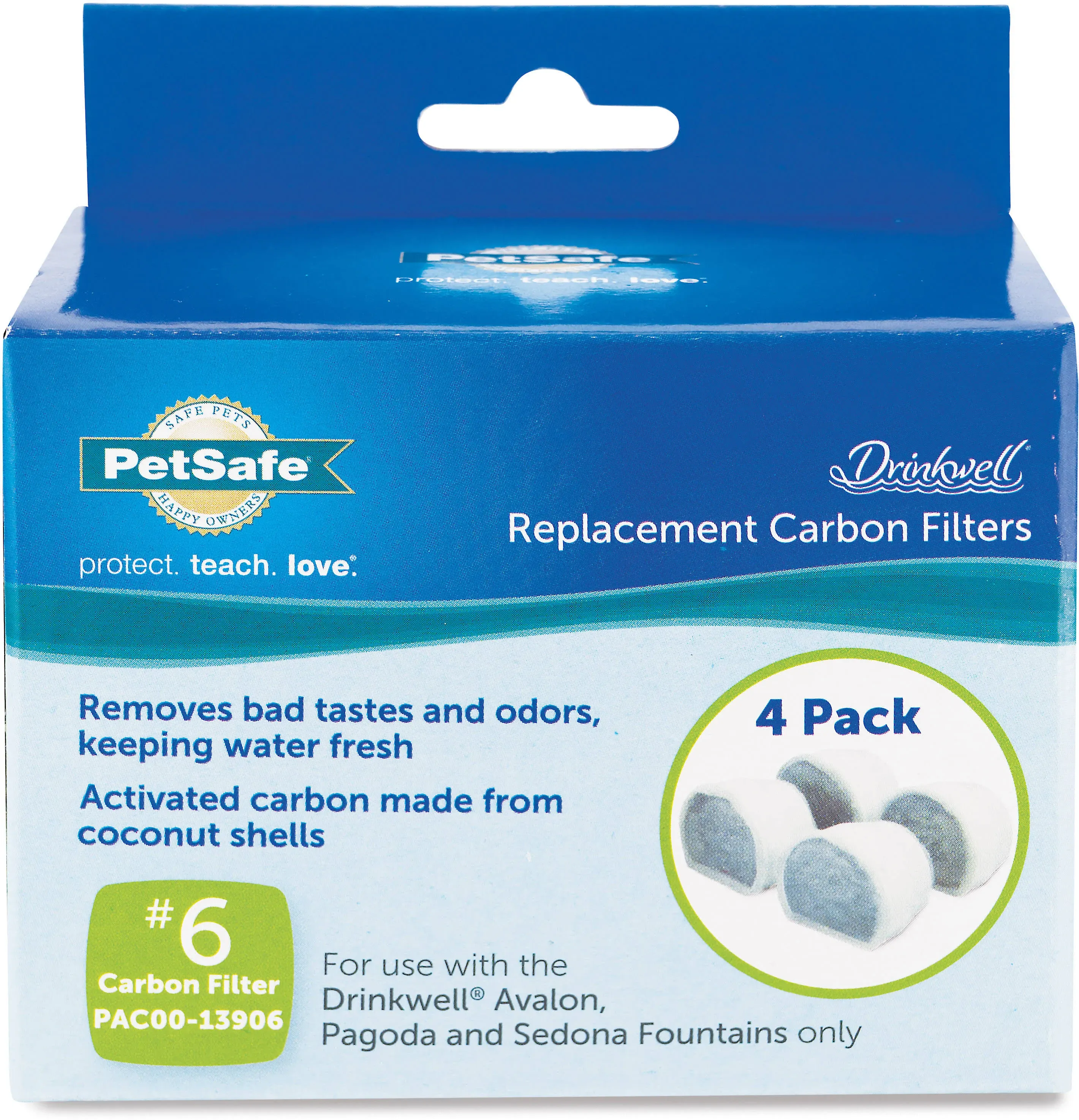 PetSafe 4-Pack Drinkwell Replacement Carbon Filters