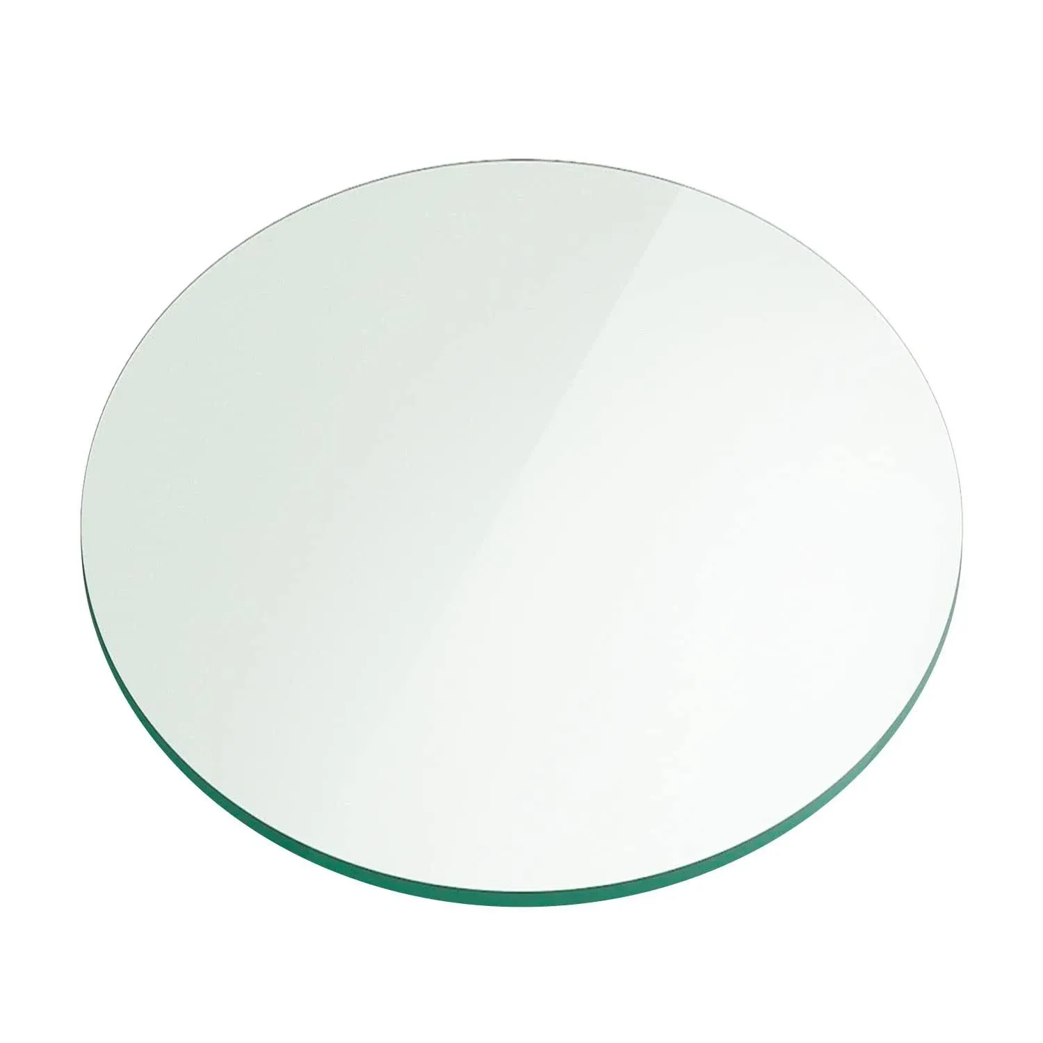 3/8" Thick Round Glass Table Top Flat Polish Tempered - 16 inch