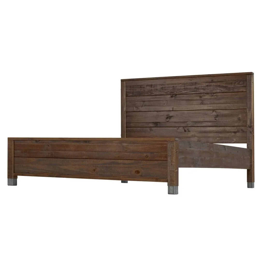 Baja Platform Bed - Full Size - Walnut Finish