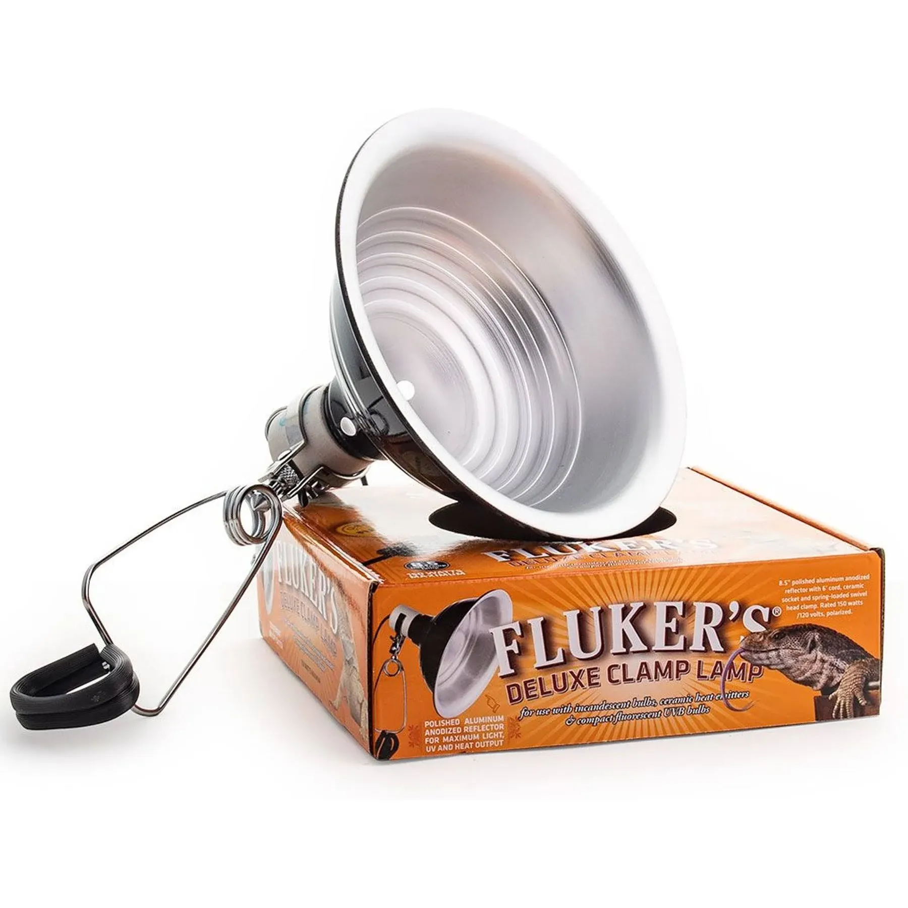 Fluker Clamp Lamp with Switch 8.5 inch