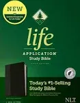 NLT Life Application Study Bible Third Edition (Leatherlike Black/Onyx Indexed Red Letter) (Other)