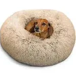 Best Friends by Sheri Donut Shag Dog Bed - 23"x23" - Taupe