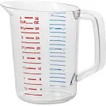 Rubbermaid Commercial Bouncer Measuring Cup, 1-Quart, Clear, FG321600CLR