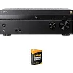 Sony STR-AN1000 7.2 Channel Home Theater 8K A/V Receiver Bundle with 2 Yr CPS Enhanced Protection Pack