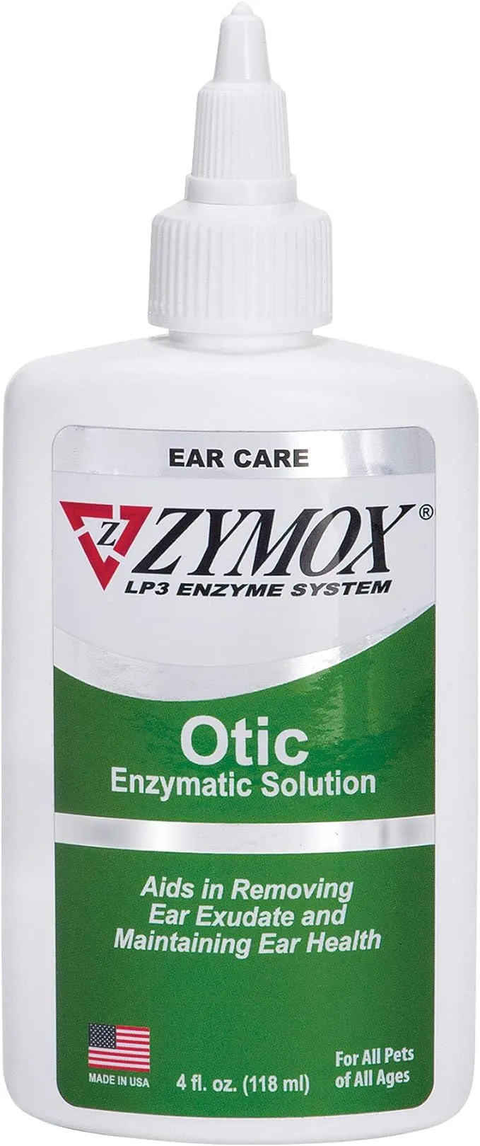 Pet King Brands Zymox Otic Enzymatic Solution for Dogs and Cats to Soothe Ear Infections Without Hydrocortisone for Itch Relief, 4oz