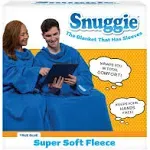 Snuggie The Original Wearable Blanket with Sleeves, Super Soft Fleece, One size, Blue