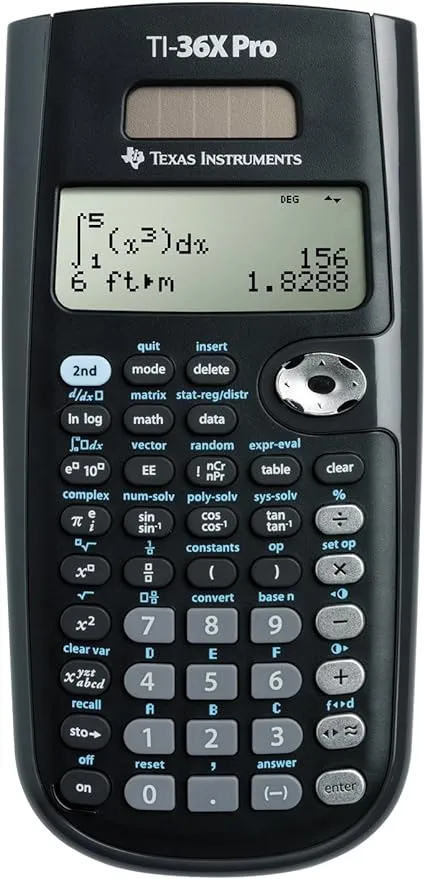 Texas Instruments TI-36X Pro Engineering/Scientific Calculator | 9.7 Inch | Black.