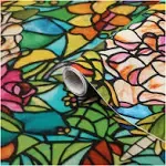 d-c-fix Window Privacy Film Tulia Stained Glass Self-Adhesive Two Way Day and...