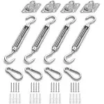 Awning Attachment Set Heavy Duty Sun Shade Sail Stainless Steel Hardware Kit For