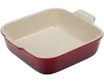 Le Creuset Heritage 3 qt. Cerise Square Dish